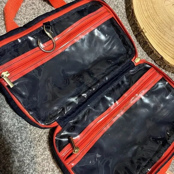 Tory Burch Multicolor Striped Toiletry Bag - Picture 8 of 10